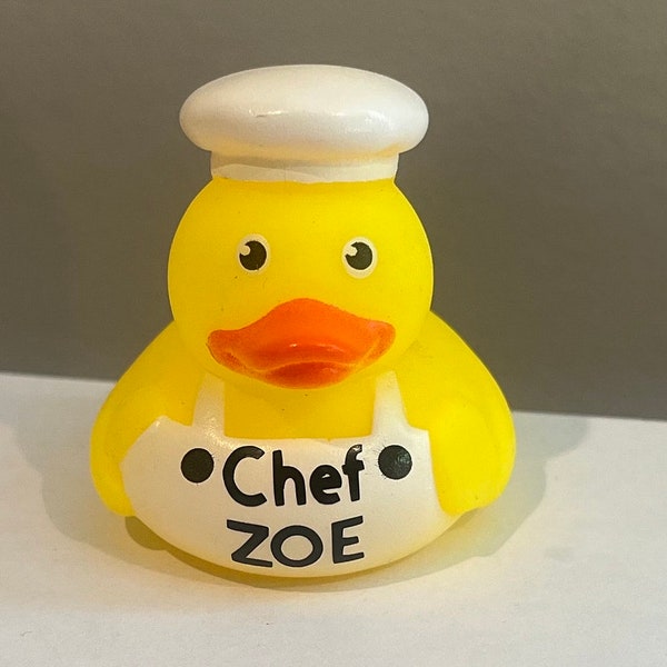 Chef Rubber Duck, Cook Rubber Duck, Custom Chef Duck, Custom Cook Duck, Personalized Chef Rubber Duck, Chef Duck