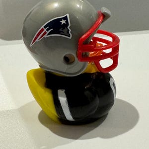 New England Football Rubber Duck, National Football New England Professional Football League Rubber Duck with Team Helmet