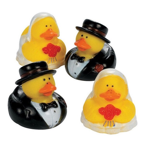 Custom Bride Rubber Duck, Groom Rubber Duck, Wedding Rubber Ducks, Married Rubber Ducks, Marriage Rubber Ducks, Personalized Bride Gift Fun