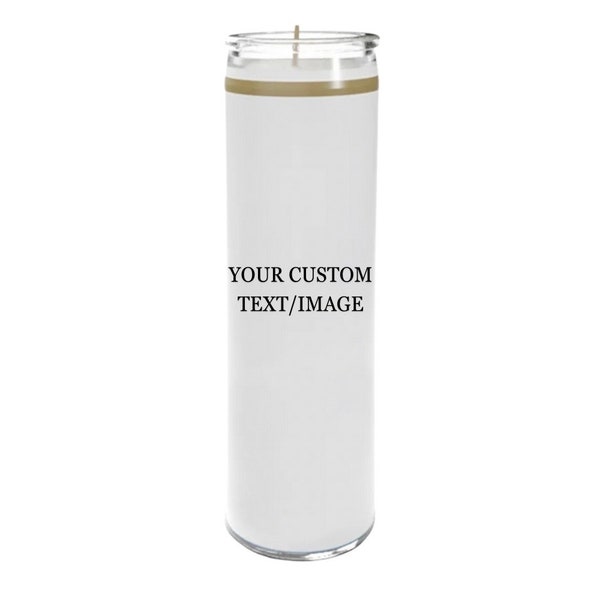 Custom Candle with Image, Large Custom Candle, Funny Candle, Memorial Candle, Personalize Candle, Customize Candle Label, Gag gift Candle