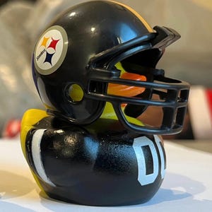 Pittsburgh Football Rubber Duck, National Football Pittsburgh Professional Football League Rubber Duck with Team Helmet