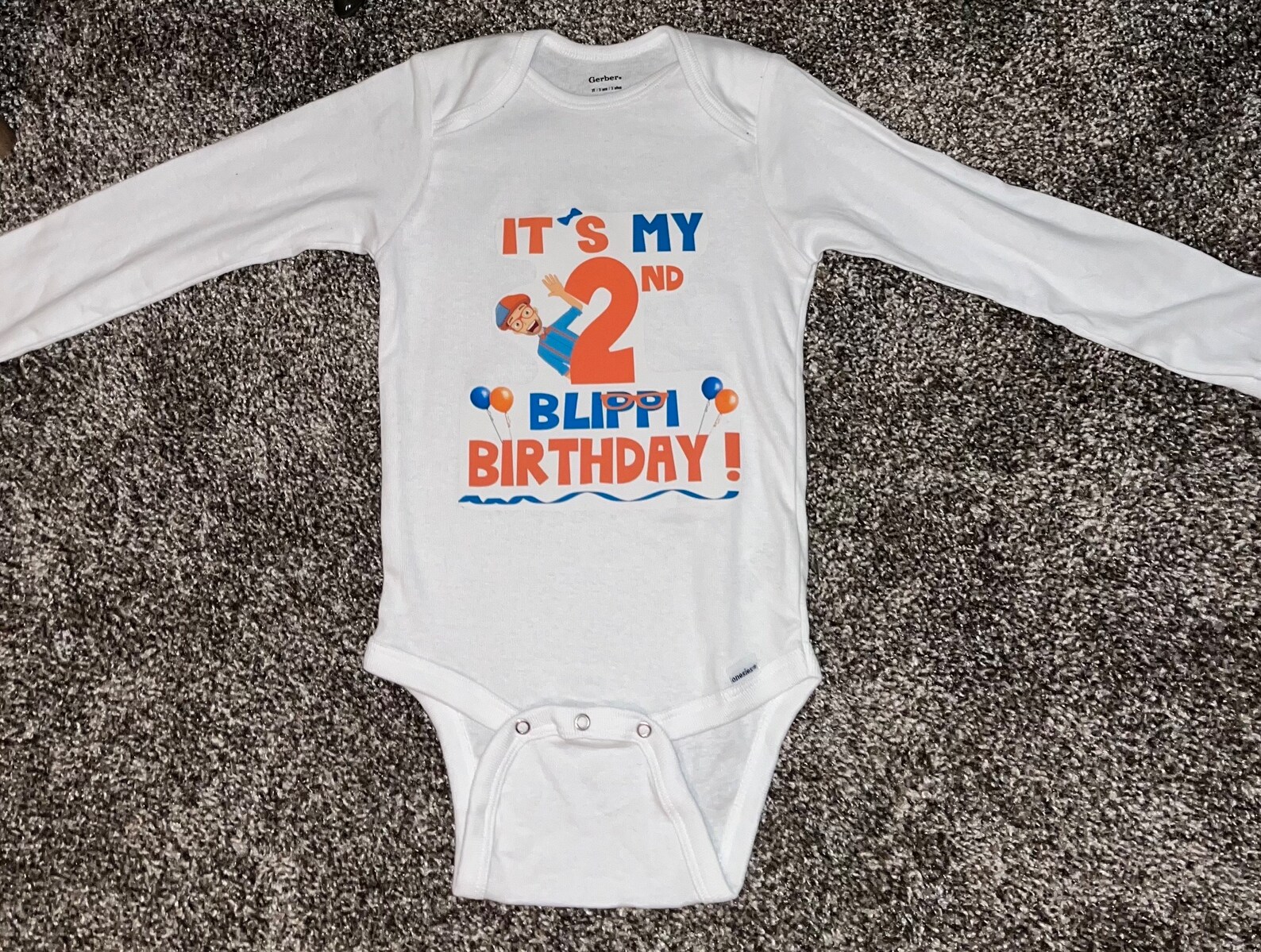 Blippi Birthday Shirt Kids Birthday Shirt Blippi Toddler Etsy