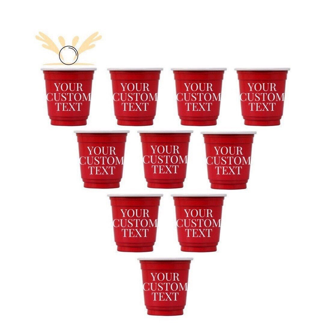 Red Party Cup SVG Cut and Clipart Files