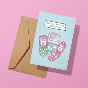 Sei il mio biglietto di auguri telefonico di notifica preferito / Biglietto di San Valentino / Biglietto di anniversario / Amore / Biglietti fidanzata fidanzata / Carino