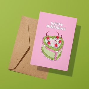 Oude AF Cake Verjaardag Wenskaart | Grappig | Leuke kaart | De Cake van de verjaardag | Occasion Card | Verjaardagskaart | Viering