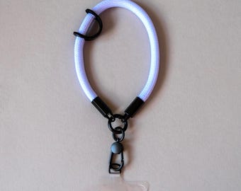 Lila paarse telefoonpolsband | Universeel | Touwkoordriem | Handsfree | Antidiefstal | Sleutelkoord voor mobiele telefoon