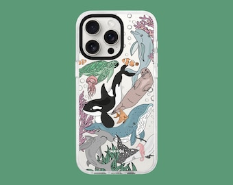 Sealife iPhone Case | Orca Whale | Sea Turtle | Dolphin | Fish | Shark | Manta Ray | Coral Reef | Ocean