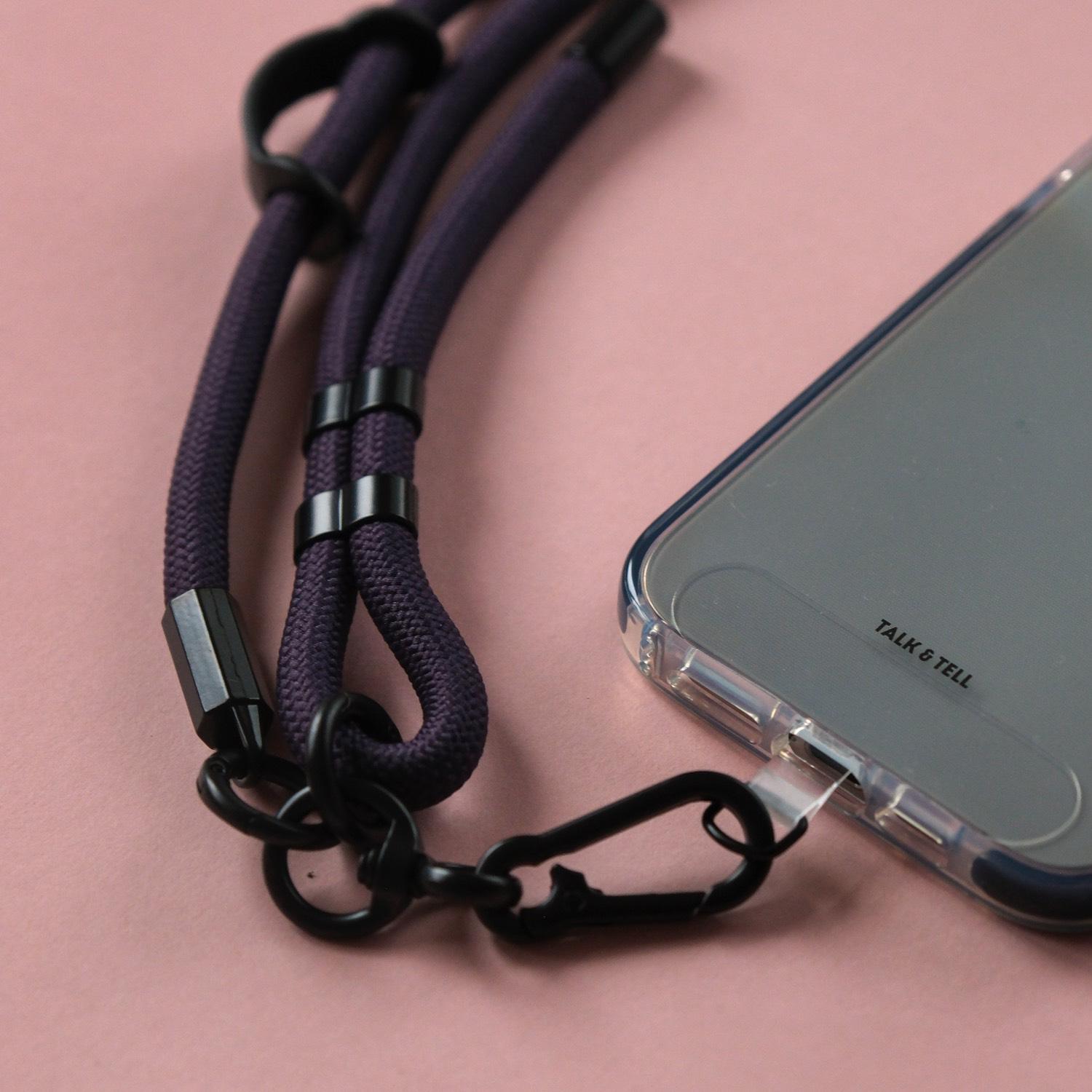 Kit Cordon Bandoulière Réglable Avec Bracelet Pour Téléphone - Couleur Violet, Marque Uxcell