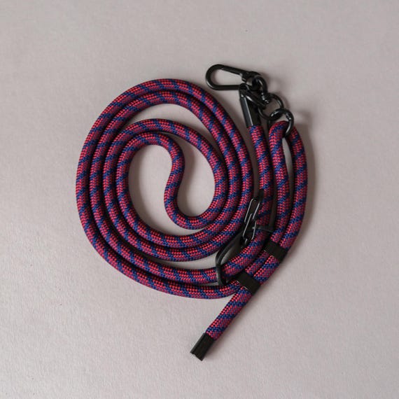 Cordino A Tracolla Universale Per Cellulare Con 2 Patch Trasparenti - Nylon Morbido, Antistrappo, Adatto A Tutti I Telefoni (Rosso/Rosa)