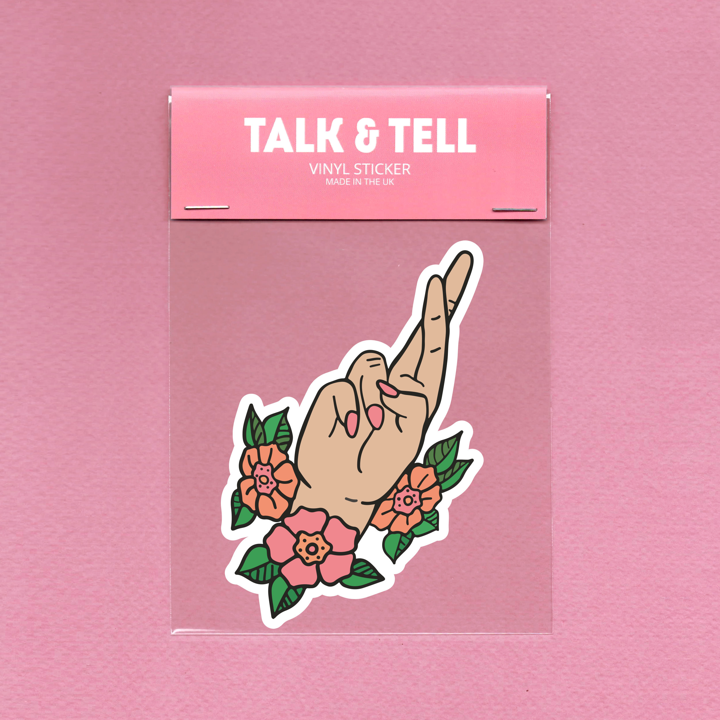 Finger Sticker Examples Fingers Crossed Vinyl Sticker | Tattoo Style | Hand Gesture | Laptop ...