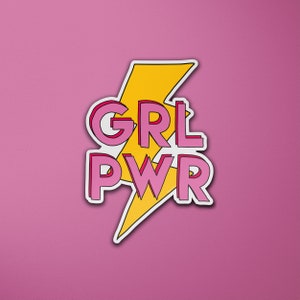 Girl Power feministische Vinyl-Aufkleber | Weibliche Ermächtigung | Frauen-Feminismus | Gepäck Aufkleber | Laptop Aufkleber | Planner Sticker