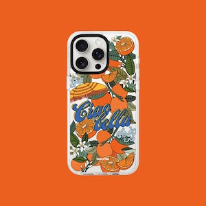 Ciao Bella Italy iPhone Case | Italian Summer | Amalfi Coast | Orange | Travel | European | iPhone 11, 12 13, 14, 15, 16, Pro, Plus, Pro Max