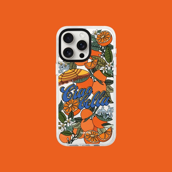 Ciao Bella iPhone Case | Italy | Italian Summer | Amalfi Coast | Oranges | Travel | Quote | Fruit | Europe European Summer | Beach