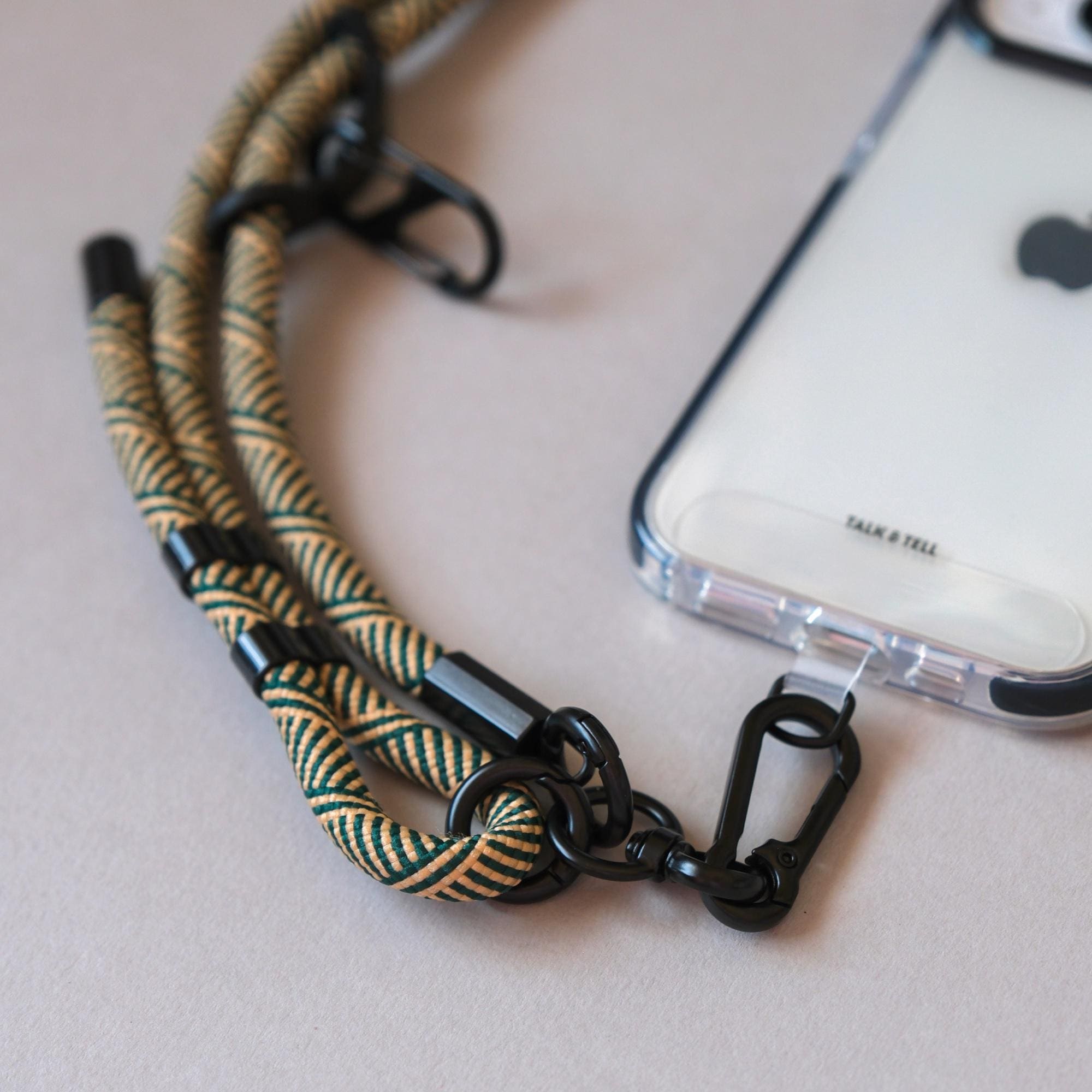 HIRANE Thick Rope Cell Phone Lanyard Spacer, Anti Theft Phone Strap, Adjustable Crossbody Phone Strap, Universal Crossbody Patch Phone Lanyards, For All Smartphone (02