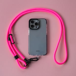 Hot Pink Phone Adjustable Strap | Universal Crossbody Lanyard | Rope Cord Strap | Neck Strap | Hands Free | Anti Theft