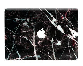 Black Red Marble MacBook Vinyl Skin | MacBook Decal | Laptop Skin | Computer Sticker | MacBook Cover | MacBook Pro Air