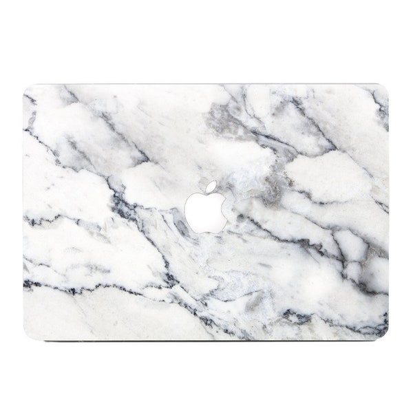 Weißes Marmor MacBook Vinyl | MacBook Aufkleber | Laptop Haut | Computer Sticker | MacBook Hülle | MacBook Pro Air