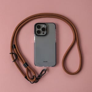 Brown Phone Adjustable Strap | Universal Crossbody Lanyard | Rope Cord Strap | Neck Strap | Hands Free | Anti Theft