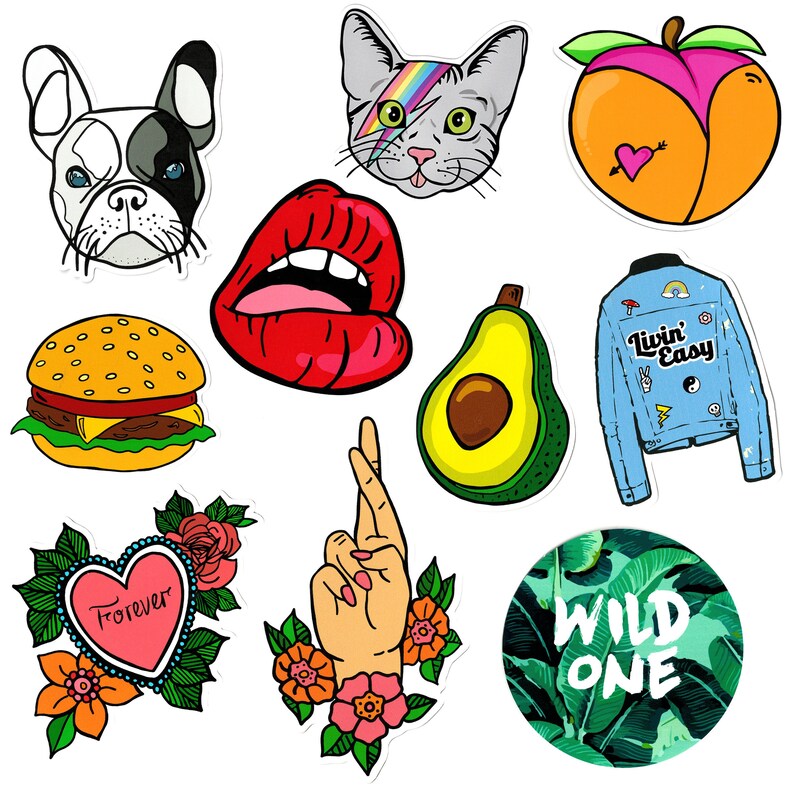 Pack of 10 Vinyl Sticker Sticker Pack Laptop Stickers Etsy UK