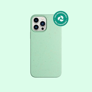 Biodegradable iPhone Case | Mint Green | Eco Friendly | Decomposable | 100% Biodegradable | Made from Plants
