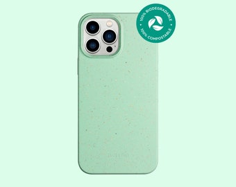 Biodegradable iPhone Case | Mint Green | Eco Friendly | Decomposable | 100% Biodegradable | Made from Plants