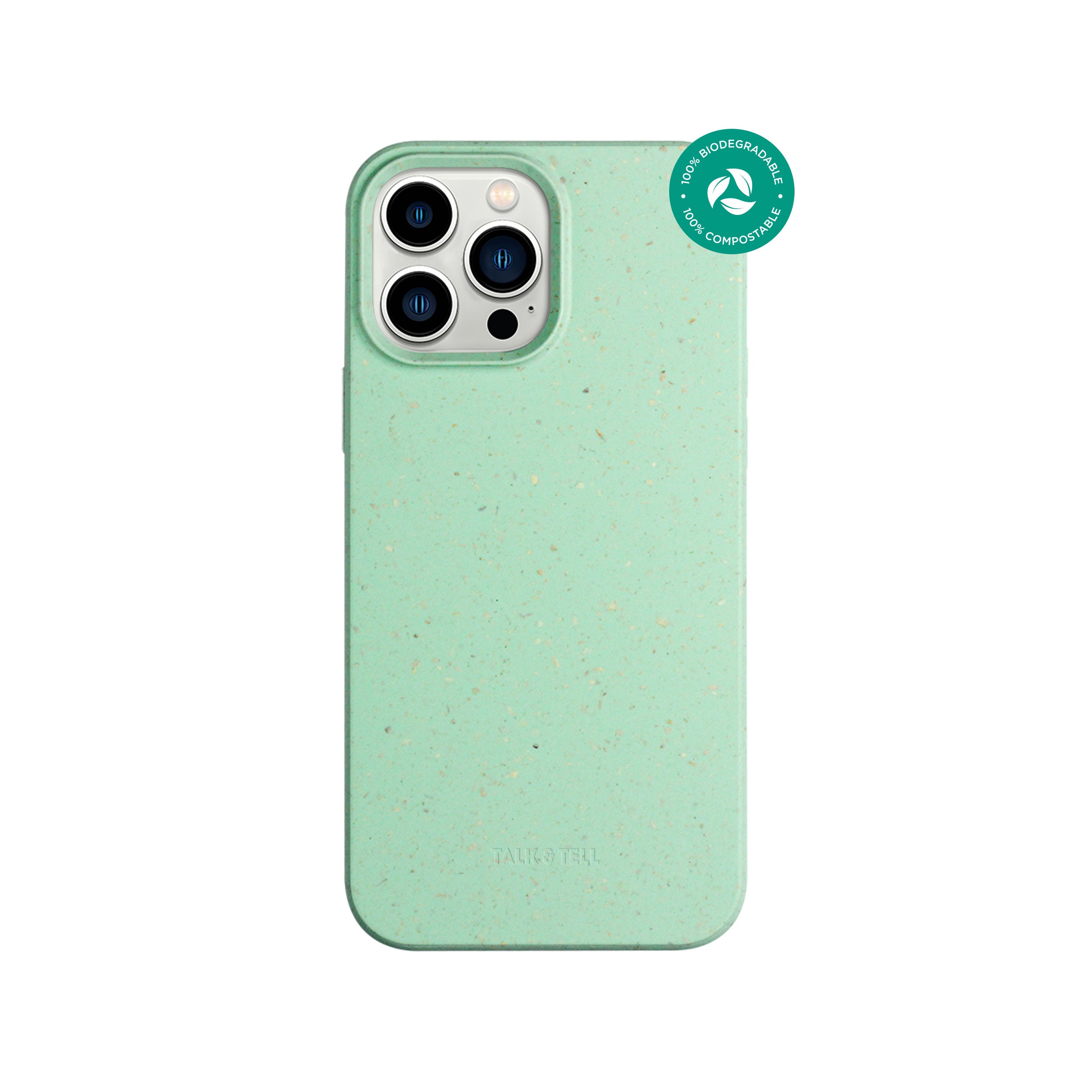 生分解性iPhoneケース | ミントグリーン | 環境に優しい | 分解可能