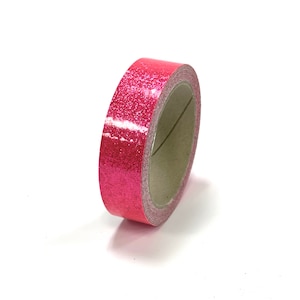 Neon Pink Glitter Tape, Bogen oder Rolle, High Tack, wählen Sie Ihre Größe