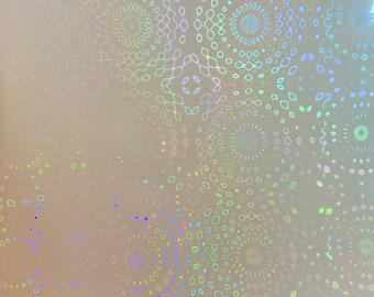 Firework #5 Transparent Self Adhesive Holographic Film | Choose Your Quantity or Pattern |