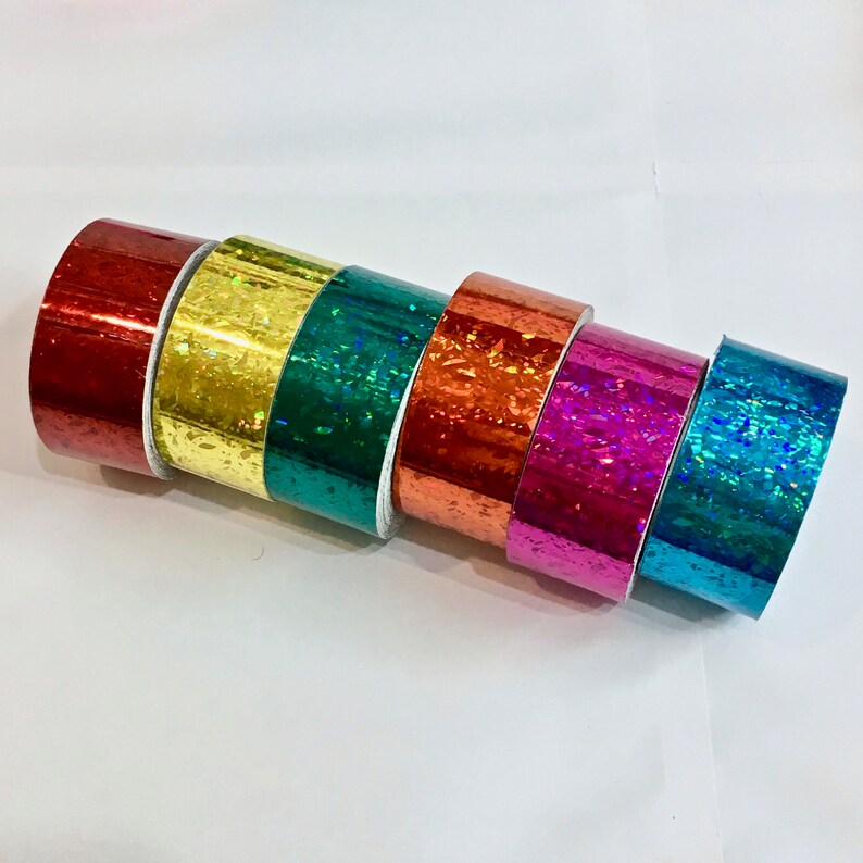 HoloCrystal Crystal Holographic Tape Choose your Color & Size Self