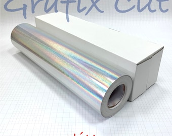 Silver Glitter Holographic 12 inch x 4 feet, Craft & hobby Cutting Vinyl Film