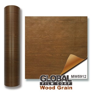 Houtnerflijmen Vinyl - Bruin Hout MW5912 (Kies uw maat)