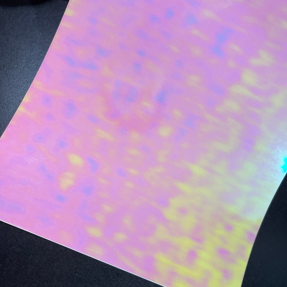 Transparente Hologrammfolie mit Regenbogenfarben