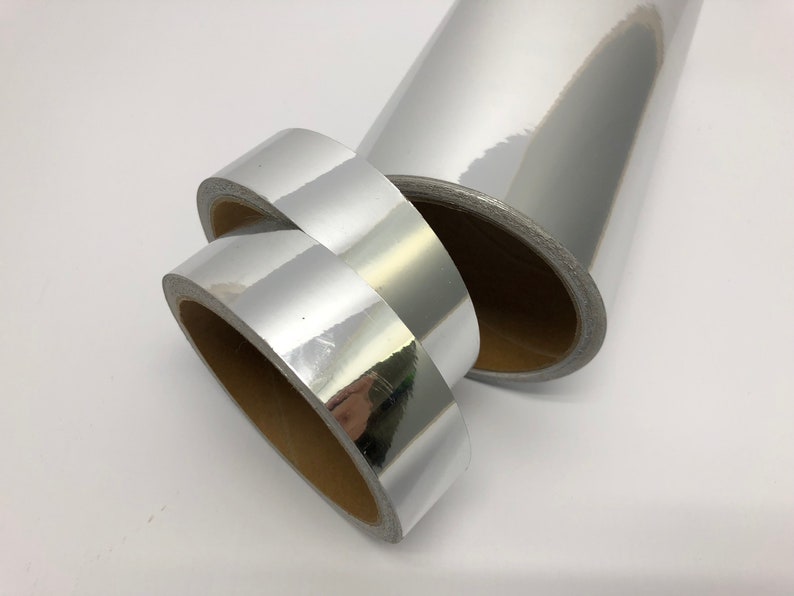 Silver Chrome Tape Self Adhesives Choose Your Size Etsy Australia