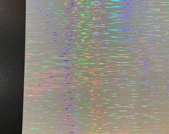 Liner Transparent Self Adhesive Holographic Film | Choose Your Quantity or Pattern |