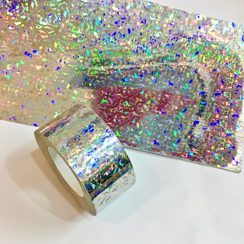 HoloCrystal Crystal Holographic Tape Choose your Color & Size Self