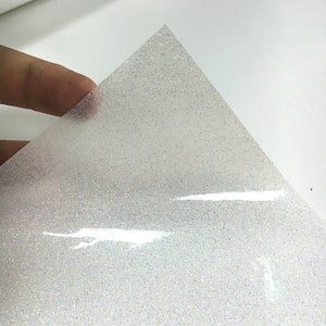 Transparante Glitter Tape, Vel of Rol, High Tack, kies uw maat