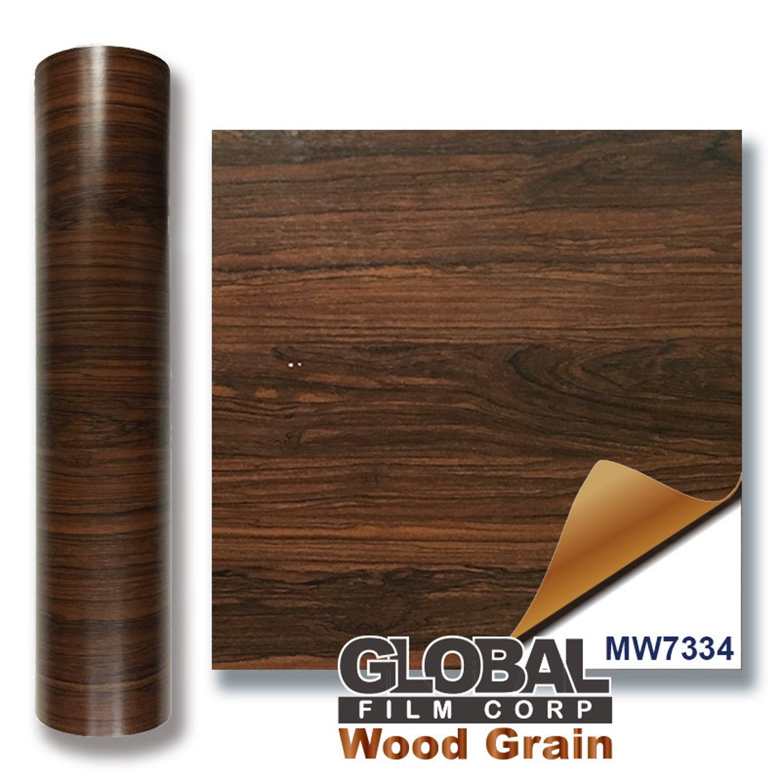 Wood Grain Adhesives Vinyl Tape Brown Wood MW7334 Choose Etsy UK