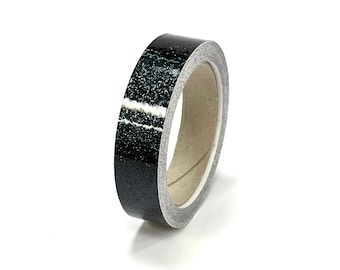 Metallic LIGHT BLACK Glitter Tape, Sheet or Roll, High Tack, choose your size