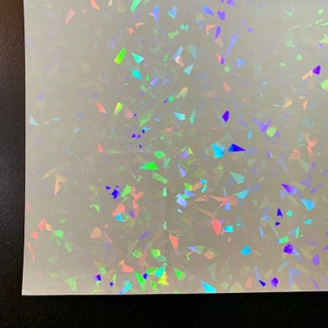 Großer Winkel Transparent Selbstklebende holografische Folie Wählen Sie Ihre Menge oder Muster |