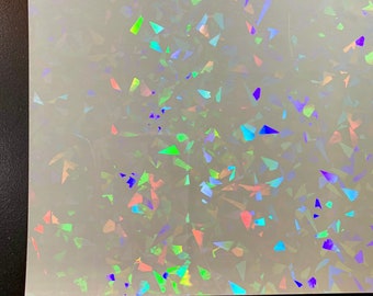 Large Angle Transparent Self Adhesive Holographic Film | Choose Your Quantity or Pattern |