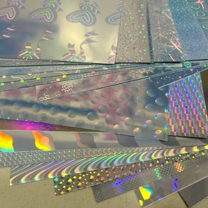 Silver Holographic Sticker Inkjet Printable Sheet Set, Self-adhesive ...