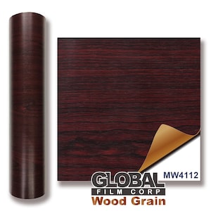 Houtnerflijmen Vinyl - Rood Hout MW4112 (Kies uw maat)