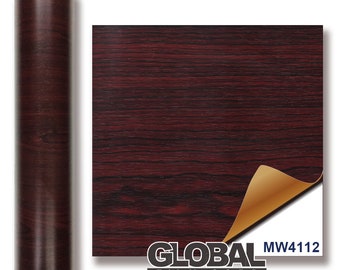 Wood Grain adhesives Vinyl - Red Wood MW4112 ( Choose Your Size )
