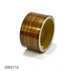 Gloss Wood Grain lijmen Vinyl Tape - Gloss Brown Wood GW2112 (Kies uw maat)