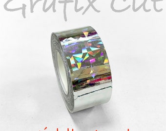 Silver Middle Angle Holographic Tape, Choose your size, HoloAngle