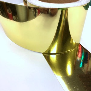 3 Foglio d'oro Vinile Cromato, Adesivi Self, Scegli la tua taglia