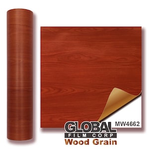 Wood Grain adhesives Vinyl - Brown Wood MW4662 ( Choose Your Size )