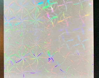 Whirlwind Transparent Self Adhesive Holographic Film | Choose Your Quantity or Pattern |