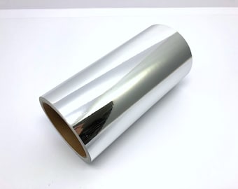 Silver Chrome Self Adhesive Sign Vinyl Film 12&quot; width