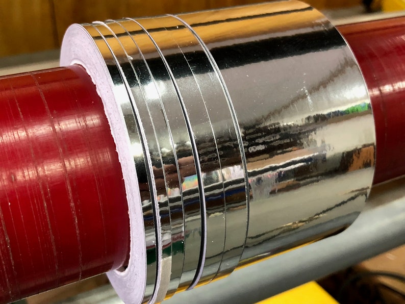 Silver Chrome Tape Self Adhesives Choose Your Size Etsy